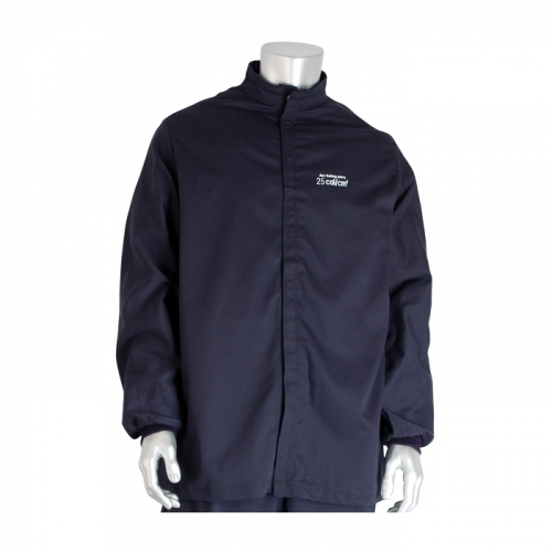 PIP 9100-21721/2XL, 25 CAL FR JACKET, MULTI LAYER, COTTON, NFPA 70E/ASTM F1506, NAVY