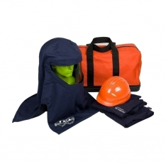 PIP 9150-52609/2X, 33 CAL KIT, JACKET, OVERALLS, HARD HAT, HOOD, BAG, SAFETY GLASSES