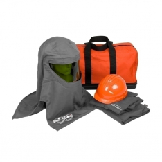 PIP 9150-52730/2XL, 100 CAL KIT, JACKET, OVERALLS, HARD HAT, HOOD, BAG, SAFETY GLASSES