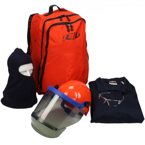 PIP 9150-5388EB/2X, 8 CAL, DUAL CERT. COVERALL KIT, ARC SHIELD, HH, BAL, BAG, GLASSES