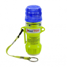 PIP 939-TF250-B-ASY, RAILROAD SAFETY, COMPACT 6"H, BLUE, FLASHING 1-COLOR 4 LED, MAG BASE Base,T