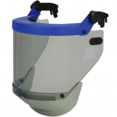 PIP 9400-55505, 12 CALARC SHIELD, MOUNT BRACKET & CHIN PROTECTOR, HIGH TRANSPARENCY GRAY