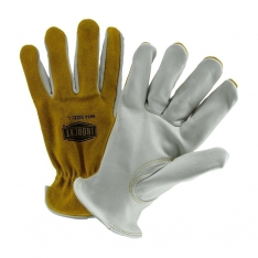 PIP 9414/2XL, IRONCAT TOP GRAIN PALM, SPLIT LEATHER BACK, KEYSTONE THUMB