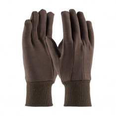 PIP 750C, BROWN JERSEY GLOVE, COTTON/POLYESTER, REGULAR WEIGHT, KNIT WRIST, MEN'S