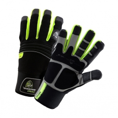 PIP 96652/2XL, H-VIS YETI, SYN LEATHER PALM, SPANDEX BACK, WATERPROOF, FLEECE LINED, H&L CLOSE