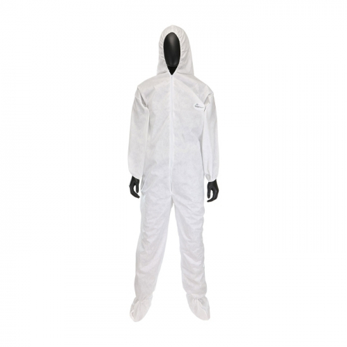 PIP C3809/XXL, POSIWEAR M3 COVERALL, ZIPPER FRONT, ELASTIC WRIST/ANKLE, HOOD/BOOT