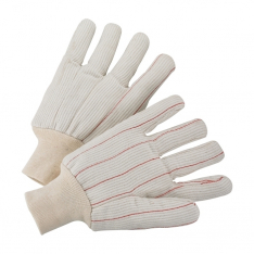PIP K81SCNCI, WEST CHESTER 18OZ COTTON CORDED DOUBLE PALM, WHITE, KNIT WRIST
