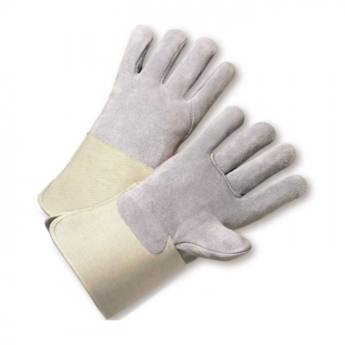 PIP KS900-EA/L, SPLIT COWHIDE LEATHER FRONT & BACK, KEVLAR LINER, RUBBERIZED SAFETY CUFF, A2