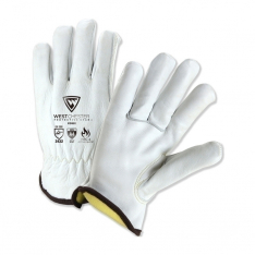PIP KS992K/2XL, COWHIDE LEATHER DRIVERS, KEYSTONE THUMB, A4 ARAMID CUT LINER, ARC RATED PPE 4