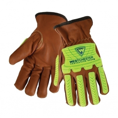 PIP KS993KOAB/2XL, GOATSKIN LEA DRIVERS, OIL ARMOR, TPR L2 IMPACT, A4 CUT LINER, ARC RATED PPE 4