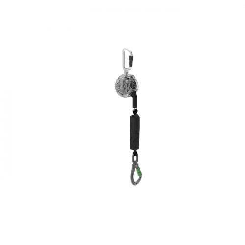 MSA VTOHG-031-DC-A, V-TEC PFL, 10', single-leg, aluminum triple action swivel carabiner, aluminum tr