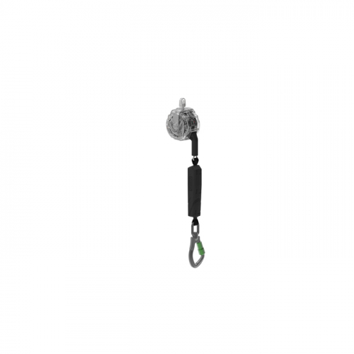 MSA VTOHG-031-ZC-A, V-TEC PFL, 10', single-leg, aluminum triple action swivel carabiner, ANSI Z359.1