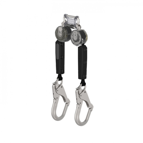 MSA VTOHW-032-RA-A, V-TEC PFL, 10', twin-leg, AL36CL large aluminum snaphook, twin link triple actio