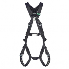 MSA  10252034, V-Form Arc Flash Harness, Back D-Ring, Tongue Buckle Leg Straps, Standard (STD)