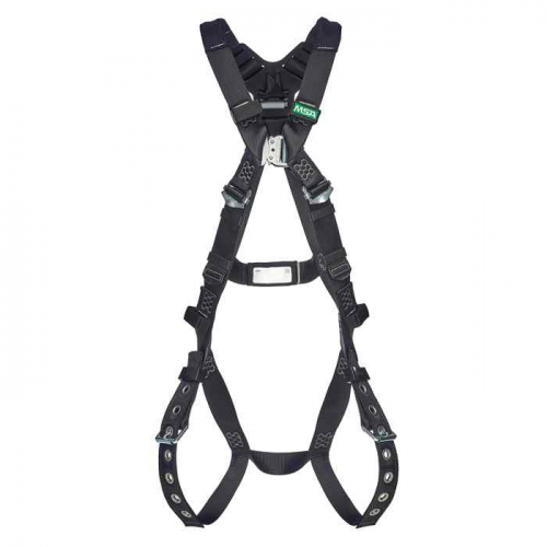 MSA  10252209, V-Form Arc Flash Harness, Back D-Ring, Tongue Buckle Leg Straps, Extra Large (XL)