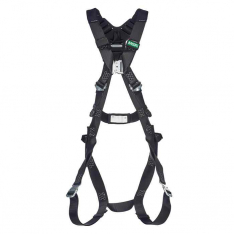 MSA  10252212, V-Form Arc Flash Harness, Back D-Ring, Quick-Connect Leg Straps, Standard (STD)