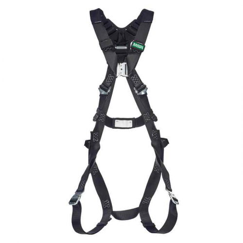 MSA  10252213, V-Form Arc Flash Harness, Back D-Ring, Quick-Connect Leg Straps, Extra Large (XL)