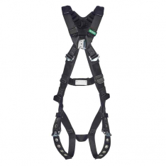 MSA  10252215, V-Form Arc Flash Harness, Back Web Loop, Tongue Buckle Leg Straps, Extra Small (XSM)