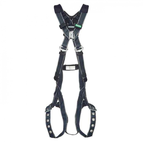 MSA  10252235, V-Form Welding Harness, Back D-Ring, Tongue Buckle Leg Straps, Super Extra Large (SXL