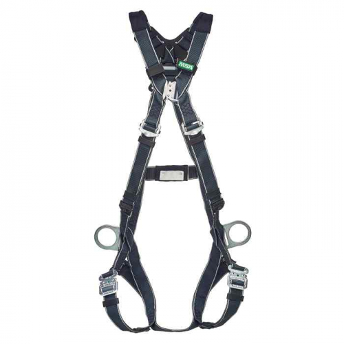MSA  10252244, V-Form Welding Harness, Back & Hip D-Ring, Quick-Connect Leg Straps, Extra Small (XSM