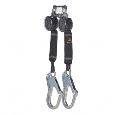 MSA  VTOHW-022-RA-AF, V-TEC® Overhead Web Arc Flash PFL, 6.5ft (2 M), twin leg, aluminum triple act