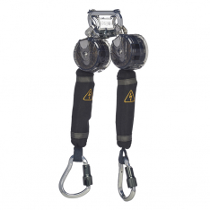 MSA  VTOHW-022-RD-AF, V-TEC® Overhead Web Arc Flash PFL, 6.5ft (2 M), twin leg, aluminum triple act
