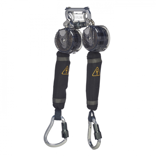 MSA  VTOHW-022-RD-AF, V-TEC® Overhead Web Arc Flash PFL, 6.5ft (2 M), twin leg, aluminum triple act