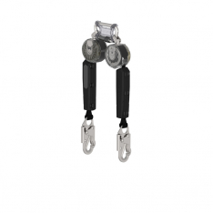 MSA  VTOHW-032-RB-A, V-TEC PFL, 10', twin-leg, 36C snaphook, twin link triple action carabiner (top)