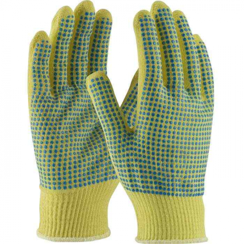 PIP 08-K200PDD-S, Kut Gard®, Seamless Knit DuPont™ Kevlar® Glove with Double-Sided PVC Dot Grip 