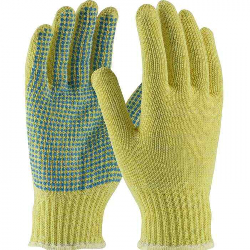 PIP 08-K300PD-L, Kut Gard®, Seamless Knit DuPont™ Kevlar® Glove with PVC Dot Grip - Medium Weigh
