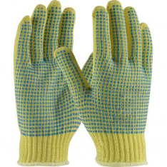 PIP 08-K350PDD-L, Kut Gard, Seamless Knit DuPont Kevlar Glove with Double-Sided PVC Dot Grip