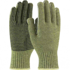 PIP 08-KA740PD-L, Kut Gard®, Seamless Knit ACP / DuPont™ Kevlar® Blended Glove with PVC Dot Grip