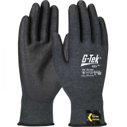 PIP 09-K1218-L, G-Tek® KEV™, Seamless Knit DuPont™ Kevlar® Blended Glove with NeoFoam® Coated
