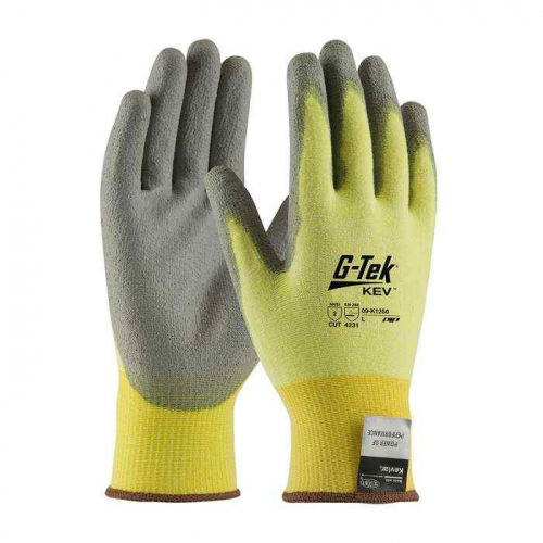 PIP 09-K1250-L, G-Tek® KEV™, Seamless Knit DuPont™ Kevlar® / Elastane Glove with Polyurethane 