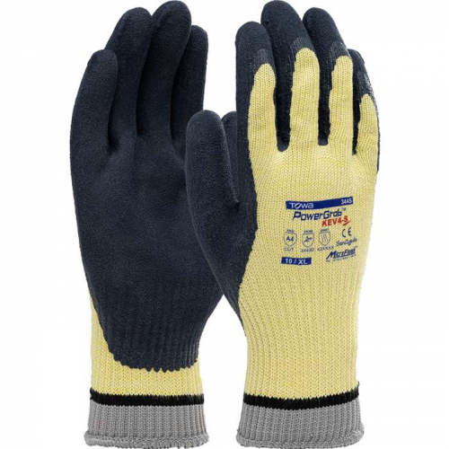 PIP 09-K1444-L, PowerGrab™ KEV4, Seamless Knit DuPont™ Kevlar® Glove with Latex Coated MicroFin