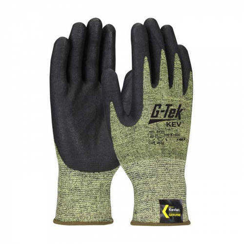 PIP 09-K1600-L, G-Tek® KEV™, Seamless Knit DuPont™ Kevlar® Blended Glove with Nitrile Coated F