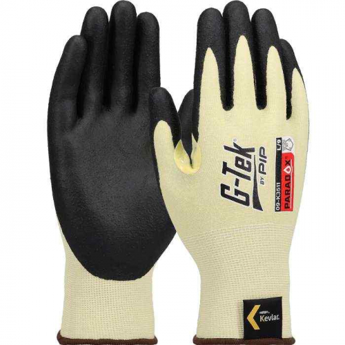 PIP 09-K3511-XS, G-Tek® Paradox™, Seamless Knit Kevlar® Blended Glove with Foam Nitrile Coated G