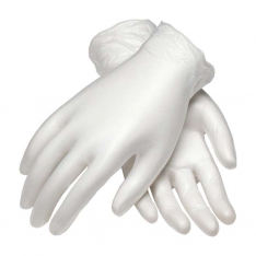 PIP 100-2824-L, CleanTeam®, Single Use Class 100 Cleanroom Vinyl Glove with Finger Textured Grip - 
