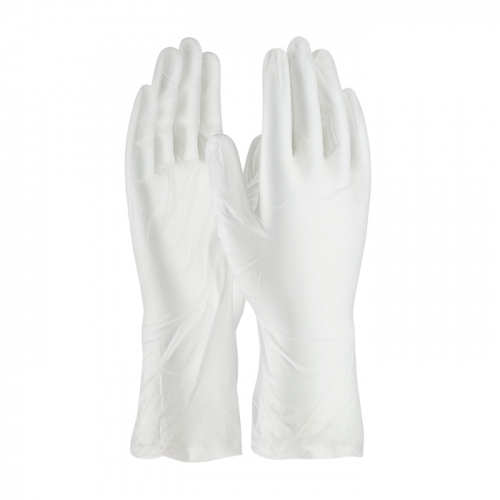 PIP VHC12M, QRP QualaSheer, Single Use Class 100 Cleanroom Vinyl Glove - 12, CE Gloves, Clear, M