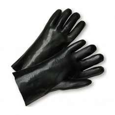 PIP 1047, PIP®, PVC Dipped Glove with Interlock Liner and Smooth Finish - 14 Length, Chemical Resis