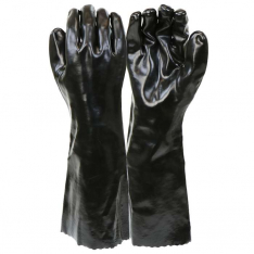 PIP 1087, PIP®, PVC Dipped Glove with Interlock Liner and Smooth Finish - 18 Length, Chemical Resis