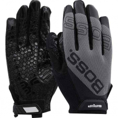 PIP 120-MG1220T-L, Boss® Grip, Synthetic Microfiber Palm with Silicone Coated Grip and Mesh Fabric 