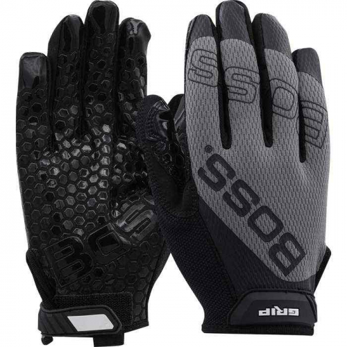 PIP 120-MG1220T-M, Boss® Grip, Synthetic Microfiber Palm with Silicone Coated Grip and Mesh Fabric 