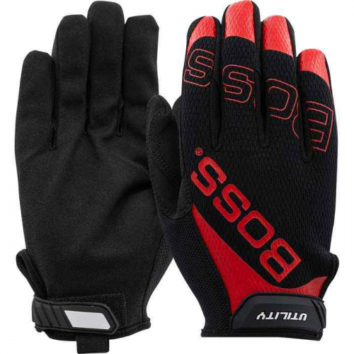 PIP 120-MU1210T-M, Boss® Utility, Synthetic Microfiber Palm with Mesh Fabric Back, Hi Performance G