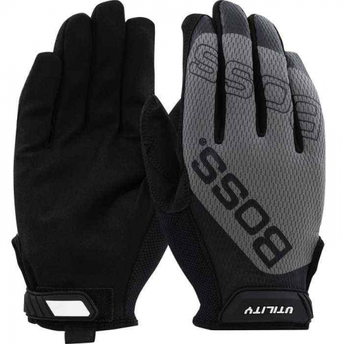 PIP 120-MU1220T-S, Boss® Utility, Synthetic Microfiber Palm with Mesh Fabric Back, Hi Performance G