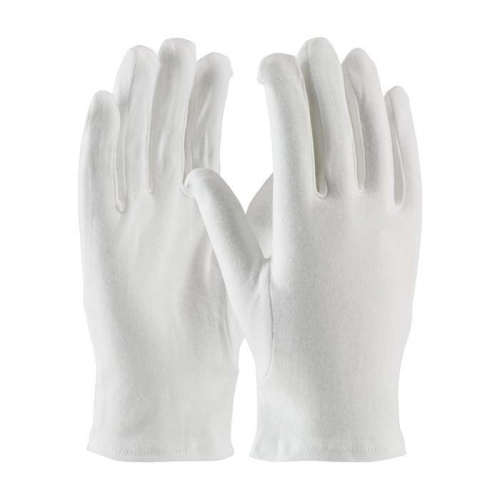 PIP 130-100WMNZ-M, Cabaret™, 100% Cotton Dress Glove - Open Cuff, Parade Gloves, White, M