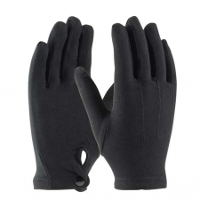 PIP 130-650BM, Cabaret™, 100% Stretch Nylon Dress Glove with Raised Stitching on Back - Snap Closu