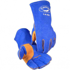 PIP 1440, Caiman, Premium Split Cowhide Leather Welder'S Glove with Foam Lining - 14 Length, Hand
