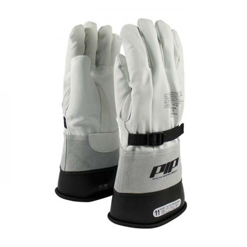 PIP 148-4000-10, PIP®, Top Grain Goatskin Leather Protector for Novax® Gloves - Gauntlet Cuff, Ele