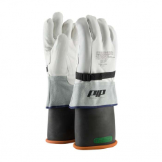 PIP 148-7000-10, PIP®, Top Grain Goatskin Leather Protector for Novax® Gloves - Gauntlet Cuff, Ele